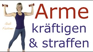 🍎 32 min Oberkörper und Arme kräftigen und straffen  HantelWorkout für Geübte [upl. by Schwenk]