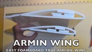 Easy Foamboard Wing Airfoil the Basic Version [upl. by Luca]