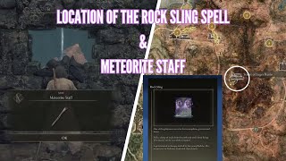 Elden Ring Where to find the Meteorite Staff amp the Rock Sling Spell [upl. by Itsa]