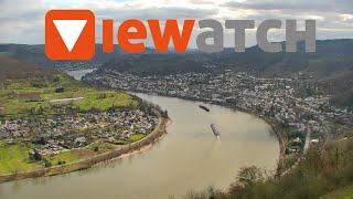 Livecam Gedeonseck  Boppard Filsen und Rheinschleife Bopparder Hamm  Mittelrheintal [upl. by Einneb]