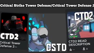 The interesting and nostalgic journey of Critical Strike Tower Defense [upl. by Omar636]