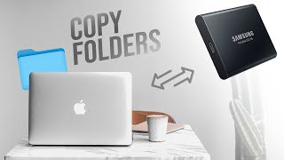 How to Copy Folder from Macbook to External Hard Drive [upl. by Aidyl]