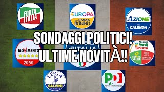 Nuovi Sondaggi Politici Le Scelte degli Italiani Crescite e Flessioni dei Partiti [upl. by Philine]