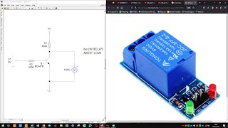 Relay Active Low with ESP 32  DIY level shifter 33v to 5v [upl. by Hippel]