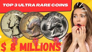 Top 3 Ultra Rare Quarter Dollar Coins Worth a Lot of Money Discover Valuable Coins [upl. by Eitirahc925]