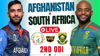 Afghanistan vs South Africa live 2nd ODI  AFG vs SA live  live cricket match today  Cricket live [upl. by Ahouh]