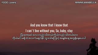 Stay  The Kid LAROI Ft Justin Bieber Myanmar Translation [upl. by Fayre]