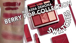 New Natasha Denona Berry Pop Collection Swatches amp Review [upl. by Thordis]