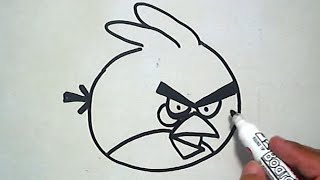 Cara Menggambar Terence Angry Birds How to Draw Terence Angry Birds [upl. by Goldenberg]