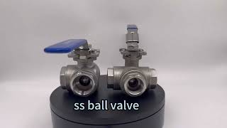 3 Way Ball Valve 1000WOG [upl. by Aziaf93]