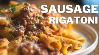 A Pasta Recipe You Wont Screw Up  Sausage Rigatoni [upl. by Carlson383]