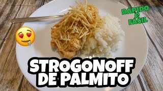 Strogonoff de Palmito Receita Vegetariana [upl. by Ieluuk]