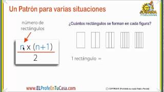 Patrón geométrico  Clases de Matemáticas  MatematicaPasoAPAsocom [upl. by Lasky]