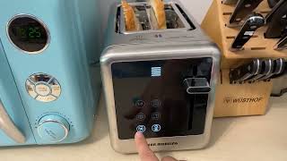 Smart Toaster Digital Tuch Screen Toaster with 5 Bread Selection 7 Shade Setting Review [upl. by Gustafson]