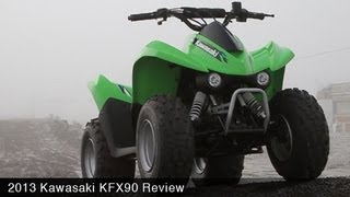 MotoUSA 2013 Kids ATV Shootout  Kawasaki KFX90 [upl. by Araz]