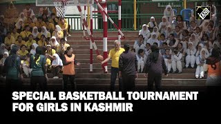 Girls enjoying special basketball tournament during summer in Kashmir [upl. by Enyawed]