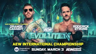 WWE 2K23 Orange Cassidy Vs Roderick Strong  AEW International Championship  AEW Revolution 2024 [upl. by Rexford]