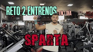 RETO FITNESS  2 ENTRENOS en 1 DÍA en GYM SPARTA  Grabando con mi EDITOR de INSTAGRAM  2do VLOG [upl. by Fabe]