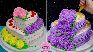 Top 1000 Heart Cake Decoration Compilation For Valentine’s Day [upl. by Nidnerb]