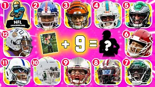 Guess the Football Player 🌈☄️ by Their childhood picture  number  position Joe Burrow Tom Brady [upl. by Ahsitauq199]