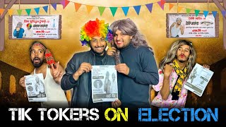 Tiktokers On Election  Bangla Funny Video  Omor On Fire  Its Omor [upl. by Ordnajela]