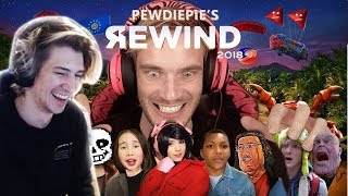 xQc Reacts To YouTube Rewind 2018 but its actually good By Pewdiepie   Boom Headshot  with CHAT [upl. by Traver702]