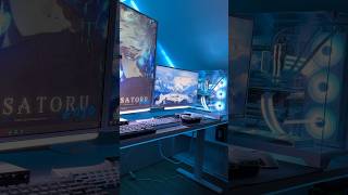 Lian li 011 Vision White Gaming Desk Setup shorts lianli gaming pc pcmasterrace [upl. by Trubow534]