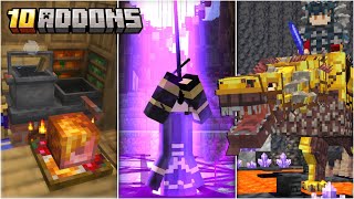 TOP 10 ADDONS PARA MINECRAFT PE 120 Bedrock [upl. by Odnanreh282]