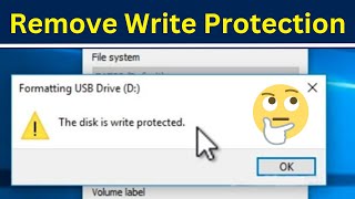 How To Remove Write Protection From Pen Drive  Disable Write Protection USB Drive Simple Method [upl. by Jaymee]