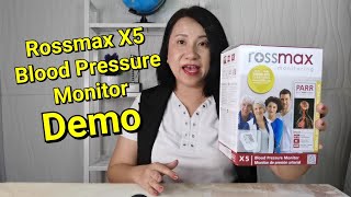 Rossmax X5 Blood Pressure Monitor with Atrial Fibrillation Detection How To Use [upl. by Nomzzaj21]