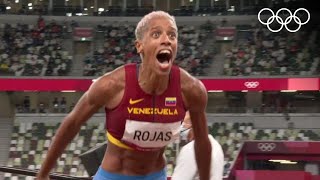 Yulimar Rojas de Venezuela ganó la medalla de oro en triple salto  Tokio2020 Highlights [upl. by Haimaj788]