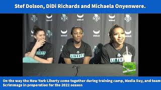 Stef Dolson DiDi Richards and Michaela Onyenwere at New York Liberty Practice [upl. by Noyk]