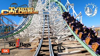 Twisted Colossus Front Seat OnRide POV 5K 60FPS Dueling RMC Six Flags Magic Mountain [upl. by Aneehsak993]