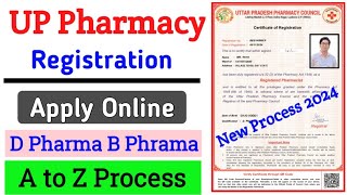 UP Pharmacy Registration 2024  PCI Registration  D Phrama B Pharma Pharmacy Registration UP PCI [upl. by Alegnaed]