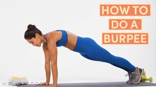 How To Do A Burpee  The Right Way  WellGood [upl. by Lekar277]