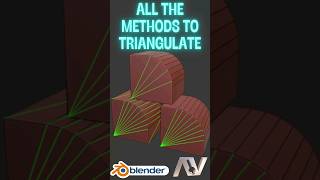 All the methods to triangulate a mesh in Blender [upl. by Cain189]