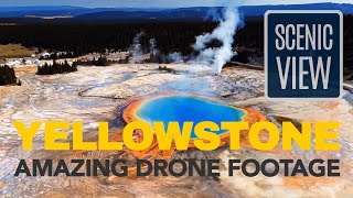 Yellowstone National Park  Epic Drone Footage [upl. by Peednam]