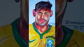 My drawing Neymar Jr 🇧🇷 neymar worldcup shorts [upl. by Obelia]