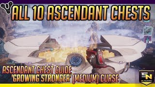 Destiny 2  All 10 Ascendant Chest Locations Medium Curse When Curse is Growing Stronger [upl. by Eiramik]