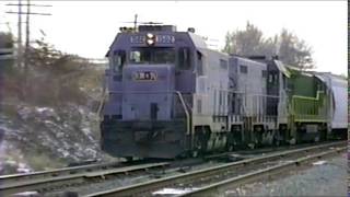 Vintage Reading amp Northern Freight Train 1991 [upl. by Drogin]