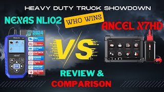 Heavy Duty Truck Showdown NEXAS NL102 VS ANCEL X7HD  Who Wins [upl. by Ahtabbat]