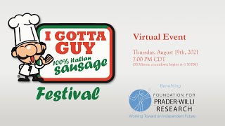 I Gotta Guy Sausage Festival 2021  Foundation for PraderWilli Research [upl. by Essyle373]