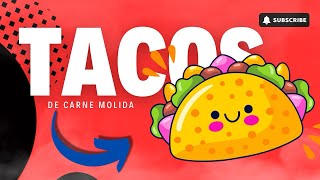 Tacos 🌮 de carne molida y papa 🥔  receta fácil tacos facil recetarapida [upl. by Iadahs]