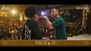 Zaki vs Young One  Full 3 Rounds Battle [upl. by Everest99]