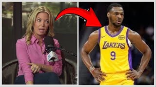 Jeanie Buss GETS REAL on Bronny James draft pick [upl. by Yenrab]