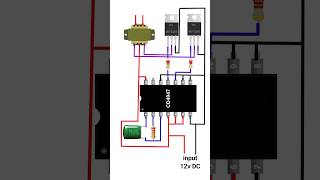 12v to 220v Inverter circuit shorts inverter electric [upl. by Nedla651]