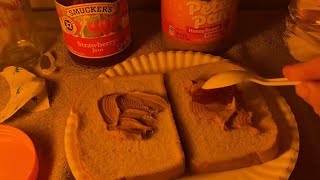 Making Uncrustables ASMR [upl. by Yeslehc]