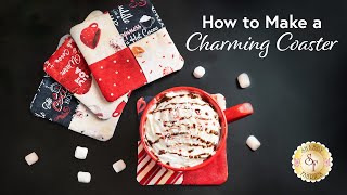 How to Make a Charming Coaster  a Shabby Fabrics Tutorial [upl. by Nireil181]