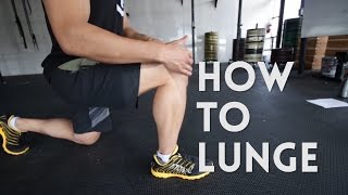 Lunge Tutorial How To Perform the Walking Lunge [upl. by Adyahs]