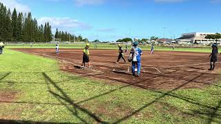 Hawaii Senior Softball State Tournament Imiola vs Fat Katz [upl. by Matuag475]